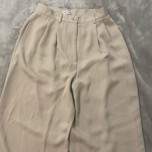 Polyester beige trousers